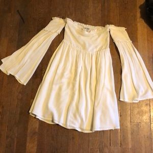 Ecote Off the Shoulder Smocked Dress